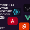 Discover the best frontend frameworks for web development in 2025. Explore detailed comparisons of ReactJS, Next.js, Angular, Vue.js, Svelte and expert insights.