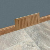 Wood wall return vents feature a flat bottom that rests on the floor, with gently rounded sides and top for a smooth, finished look. VentsBasket